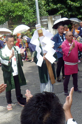 真岡の夏祭り　宮出しの様子1