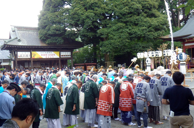 真岡の夏祭り　宮出しの様子2